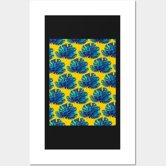 Monstera Bohemian Yellow Wall Art by Almanzart